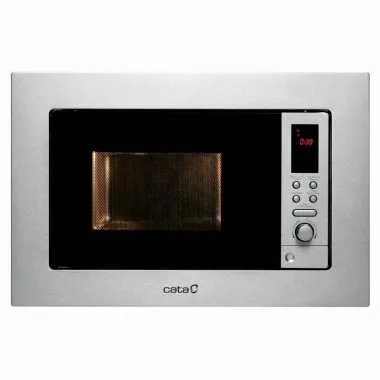 Cata MC-20 D beépíthető mikrohullámú sütő, 20 l, felső szekrénybe is építhető, digitális programozás, automata pr., rozsdamentes belső