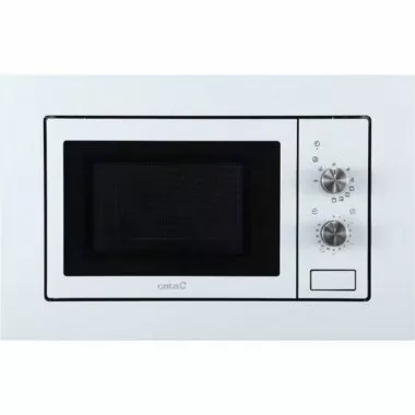 Cata MMA-20 WH beépíthető mikrohullámú sütő, 20 l, felső szekrénybe is építhető, mechanikus vezérlés, grill, rozsdamentes belső, fehér