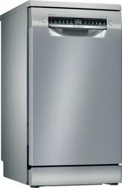 Bosch SPS4EMI28E mosogatógép, 45 cm, ezüst-inox, 10 teríték, 44 db(a), home connect, efficientdry, variodrawer, silence program