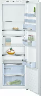 Bosch KIL82AFF0 beépíthető hűtőszekrény, 177,2 cm, 252/34 l űrtartalom, érintővezérlés, fagyasztórekesz, szuperhűtés, vitafresh, 36 db(a)