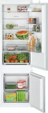 Bosch KIV875SF0 beépíthető kombinált hűtőszekrény, 177,5 cm, 200 l/70 l, lowfrost, elektronikus vezérlés, airflow, bigbox, gyorsfagyasztás, 39 db(a)