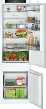 Bosch KIV87VSE0 beépíthető kombinált hűtőszekrény, 177,5 cm, 200 l/70 l, lowfrost, elektronikus vezérlés, airflow, vitafresh fiók, gyorsfagyasztás