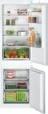 Bosch KIN86NSF0 beépíthető kombinált hűtőszekrény, 177,5 cm, 184 l/76 l, nofrost, elektronikus vezérlés, led, airflow, multibox, gyorsfagyasztás