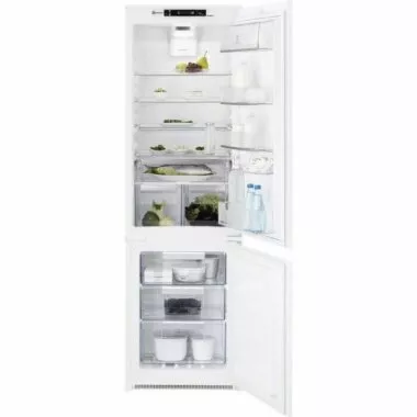 Electrolux ENT8TE18S3 beépíthető kombinált hűtőszekrény, 177 cm, 194 l/62 l, twintech, érintővezérlés, ventilátor, , intenzív hűtés, frissentartó rekesz