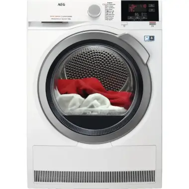 AEG T8DBG48S hőszivattyús szárítógép, 8 kg, heatpump, közepes lcd, woolmark blue, 66 db(a)