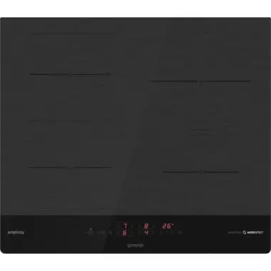 Gorenje IT643SYB beépíthető indukciós főzőlap, 60cm, simplicity design, bridge, érintővezérlés, time-assist időzítő, staywarm, powerboost, fekete