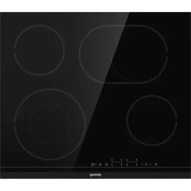 Gorenje  ECT643BCSC beépíthető kerámia főzőlap, 60cm, érintővezérlés,1-1 koncentrikusan és oválisan bővíthető zóna, időzítő, stop&go, csiszolt él