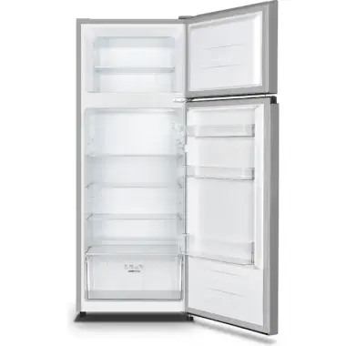 Gorenje RF414EPS4 felülfagyasztós kombinált hűtőszekrény, szürke, 143,6 cm, 165/41 l, mechanikus vezérlés, led világítás