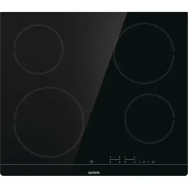 Gorenje CT41SC beépíthető kerámia főzőlap, 59,5 cm, érintővezérlés, 4 főzőzóna, időzítő, stop&go, melegen tartás, élcsiszolt