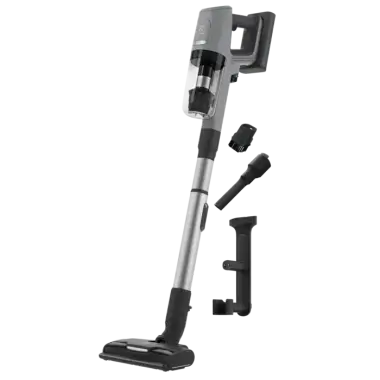 Electrolux EP81UB25GG akkumulátoros porszívó, gránitszürke, led világítás a szívófejen, résszívó kefe, portalanító ecset, 25,2 v li-ion