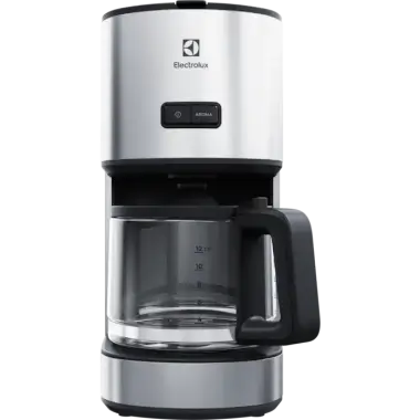 Electrolux E4CM1-4ST filteres kávéfőző, rozsdamentes acél, 1,65 literes üvegkanna, aroma funkció, 1080 w