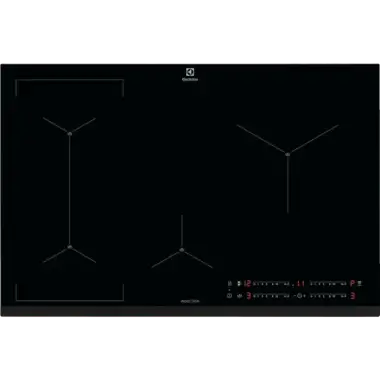 Electrolux EIS82441 SensePro beépíthető indukciós főzőlap, fekete, bridge funkció, hob2hood