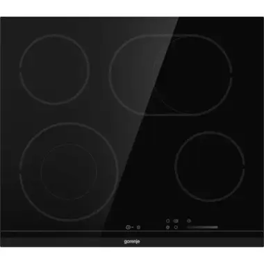 Gorenje ECS643BCSC beépíthető kerámia főzőlap, 59,5 cm, 1-1 koncentrikusan és oválisan bővíthető zóna, időzítő, stop&go, csiszolt él