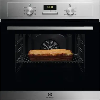 Electrolux EOF3H00BX SurroundCook beépíthető elektromos sütő, aqua clean tisztítás, led kijelző, forgógombok, 2 rétegű ajtó, 65 l