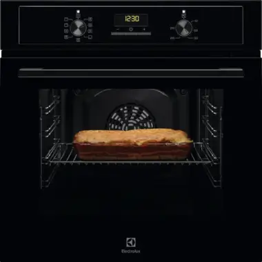 Electrolux EOF3H50BK SurroundCook beépíthető elektromos sütő, aqua clean tisztítás, led kijelző, süllyesztett gombok, 2 rétegű ajtó, fekete, 65 l