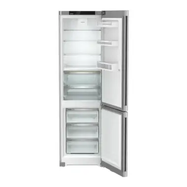 Liebherr KGBNsfd 57Z33 alulfagyasztós kombinált hűtőszekrény, ezüst, 201,5 cm, nofrost, duocooling, érintővezérlés, powercooling, biofresh, freshair szűrő, led