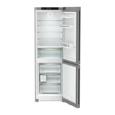 Liebherr KGBNsfd 52Z23 alulfagyasztós kombinált hűtőszekrény, ezüst, 185,5 cm, nofrost, duocooling, érintővezérlés, powercooling, biofresh, freshair szűrő, led