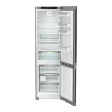 Liebherr KGNsdd 57Z23 alulfagyasztós kombinált hűtőszekrény, ezüst, 201,5 cm, nofrost, duocooling, érintővezérlés, powercooling, easyfresh, easytwist-ice, led