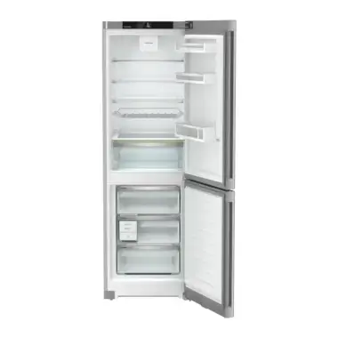 Liebherr KGNsdd 52Z23 alulfagyasztós kombinált hűtőszekrény, ezüst, 185,5 cm, nofrost, duocooling, érintővezérlés, powercooling, easyfresh, easytwist-ice, led