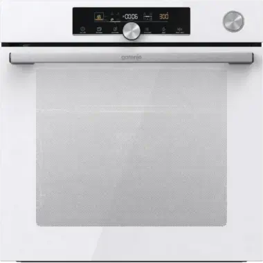 Gorenje BPSA6747A08WG beépíthető sütő, steamassist, pirolitikus tisztítás, húshőmérő, érintővezérlés, teleszkópos sütősín, 77 l