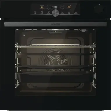 Gorenje BSA6747A04BG beépíthető sütő, steamassist, katalitikus hátfal, húshőmérő, érintővezérlés, teleszkópos sütősín, 77 l