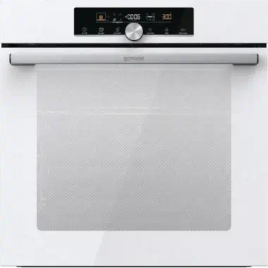 Gorenje BOS6747A01WG beépíthető sütő, extrasteam gőzfunkció, katalitikus hátfal, érintővezérlés, teleszkópos sütősín, fehér üveg, 77 l