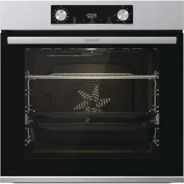 Gorenje BOS6737E13X beépíthető sütő, extrasteam gőzfunkció, aquaclean tisztítás, teleszkópos sütősín, 77 l
