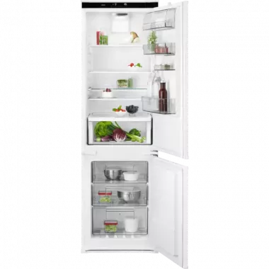 AEG SCE818E8TS beépíthető kombinált hűtőszekrény, 177 cm, 194l/62l, no frost, greenzone, coolmatic, twintech, frostmatic, érintővezérlés, 34 db(a)