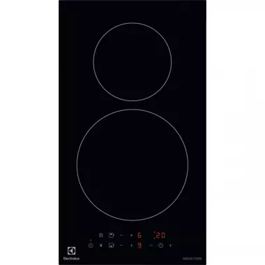 Electrolux LIT30230C beépíthető dominó indukciós főzőlap, 2 főzőzóna, érintővezérlés, időzítő, gyors felfűtés, 29 cm