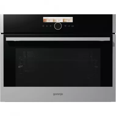 Gorenje BCM598S18X beépíthető kompakt sütő + mikró, aquaclean, perfectgrill, érintővezérlés, gyors előmelegítés funkció, magyar menü