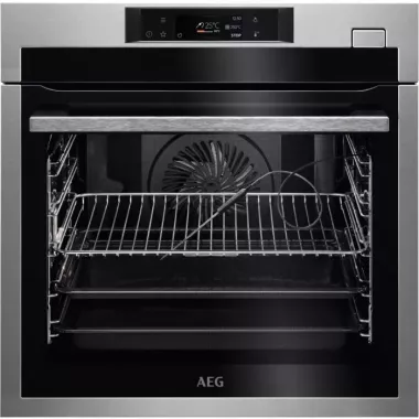 AEG BSE772380M SteamCrisp beépíthető gőzsütő, 71 l, pirolitikus tisztítás, maghőmérő, érintővezérlés, magyar menü