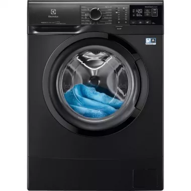Electrolux EW6SN406BXI elöltöltős keskeny mosógép, 6 kg, 1000 f/p., 41 cm mélység, inverter, antiallergén, timemanager, led kijelző, sötétszürke
