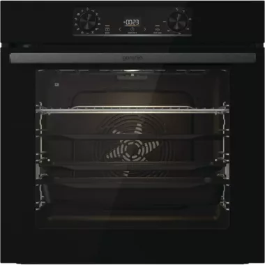 Gorenje BPS6737E14BG beépíthető sütő, extrasteam gőzfunkció, pirolitikus tisztítás, teleszkópos sütősín, 77 l