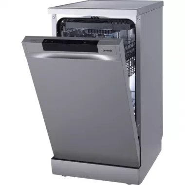 Gorenje GS541D10X keskeny mosogatógép, inox, 11 teríték, 45 db(a), totaldry, 5 program, powerdrive, aquastop, felső evőeszköztartó kosár