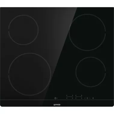 Gorenje ECT641BSC beépíthető kerámia főzőlap, 60cm, érintővezérlés, időzítő, stop&go, melegen tartás, élcsiszolt