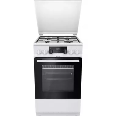 Gorenje K5341WJ kombinált tűzhely, 50 cm, 62 l, led kijelző, tető, fehér