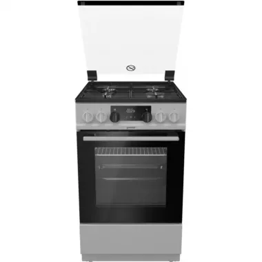 Gorenje K5341SJ kombinált tűzhely, 50 cm, 62 l, led kijelző, üveg dísztető, szürke