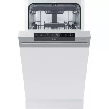 Gorenje GI561D10S beépíthető mosogatógép, 45 cm, kezelőpaneles, 11 teríték, 3 kosár, totaldry, inverter, 5 program, speedwash, 45 db(a)