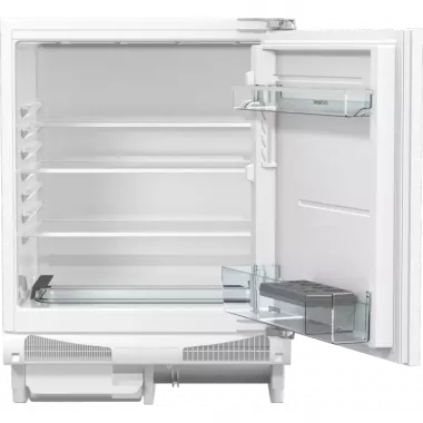 Gorenje RIU6092AW pult alá építhető hűtőszekrény, 82 cm, 143 l hűtőtér, mechanikus vezérlés, 1 zöldségtároló, 36 db(a)