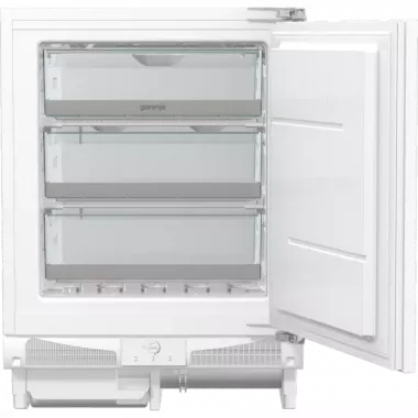 Gorenje FIU6092AW beépíthető fagyasztószekrény, 82 cm, 3 fiók, gyorsfagyasztás (fastfreeze), pult alá építhető, 38 db(a)