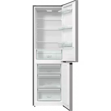 Gorenje RK6191ES4 alulfagyasztós kombinált hűtőszekrény, szürke, frostless, 185 cm, 205/109 l
