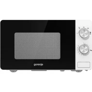 Gorenje mikrohullámú sütő MO20E1W, fehér, 20 liter, 5 teljesítményfokozat, aquaclean tisztítás