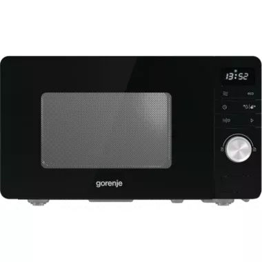Gorenje mikrohullámú sütő MO20A3B, fekete, 20 liter, 5 teljesítményfokozat, aquaclean tisztítás