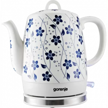 Gorenje K10C vízforraló, porcelán palást, 1 liter, 1850 w