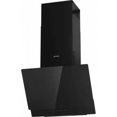 Gorenje WHI649EB fali döntött páraelszívó, 60 cm, 608 m3/óra, érintővezérlés, perimetrikus elszívás, mosható fém zsírszűrő, led világítás