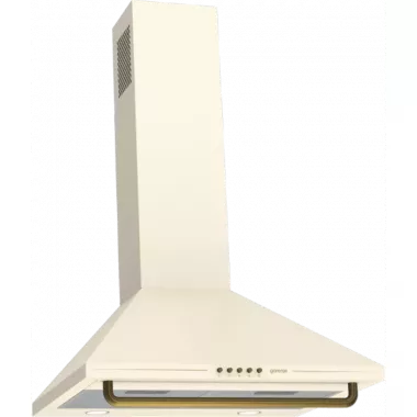 Gorenje WHC63CLI fali kürtős páraelszívó, 60 cm, elefántcsont szín, 3 fokozatú nyomógombos vezérlés, led világítás, classico designvonal