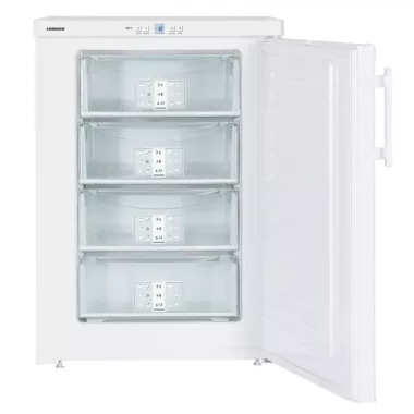Liebherr GP 1476 fagyasztószekrény, fehér, 85 cm, smartfrost, frostprotect, 4 variospace fiók, superfrost funkció, 103 l, 39 db(a)