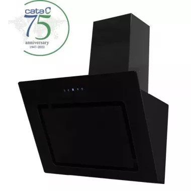 Cata AG6-A600 GBK WP fali kürtős páraelszívó, fekete, 60 cm, 575 m3/óra, érintővezérlés, led világítás