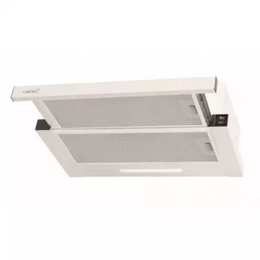 Cata TFB-5060 WH beépíthető teleszkópos páraelszívó, fehér, 60 cm, 213 m3/h, billenőkapcsolós vezérlés, led világítás
