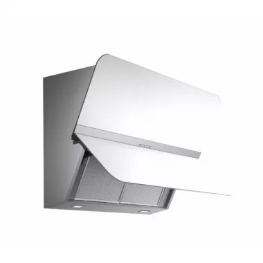 Falmec FLIPPER 85 WH fali kürtős páraelszívó, matt fehér, 85 cm, 750 m3/h, elektronikus vezérlés, led világítás, hátsó kivezetéssel is